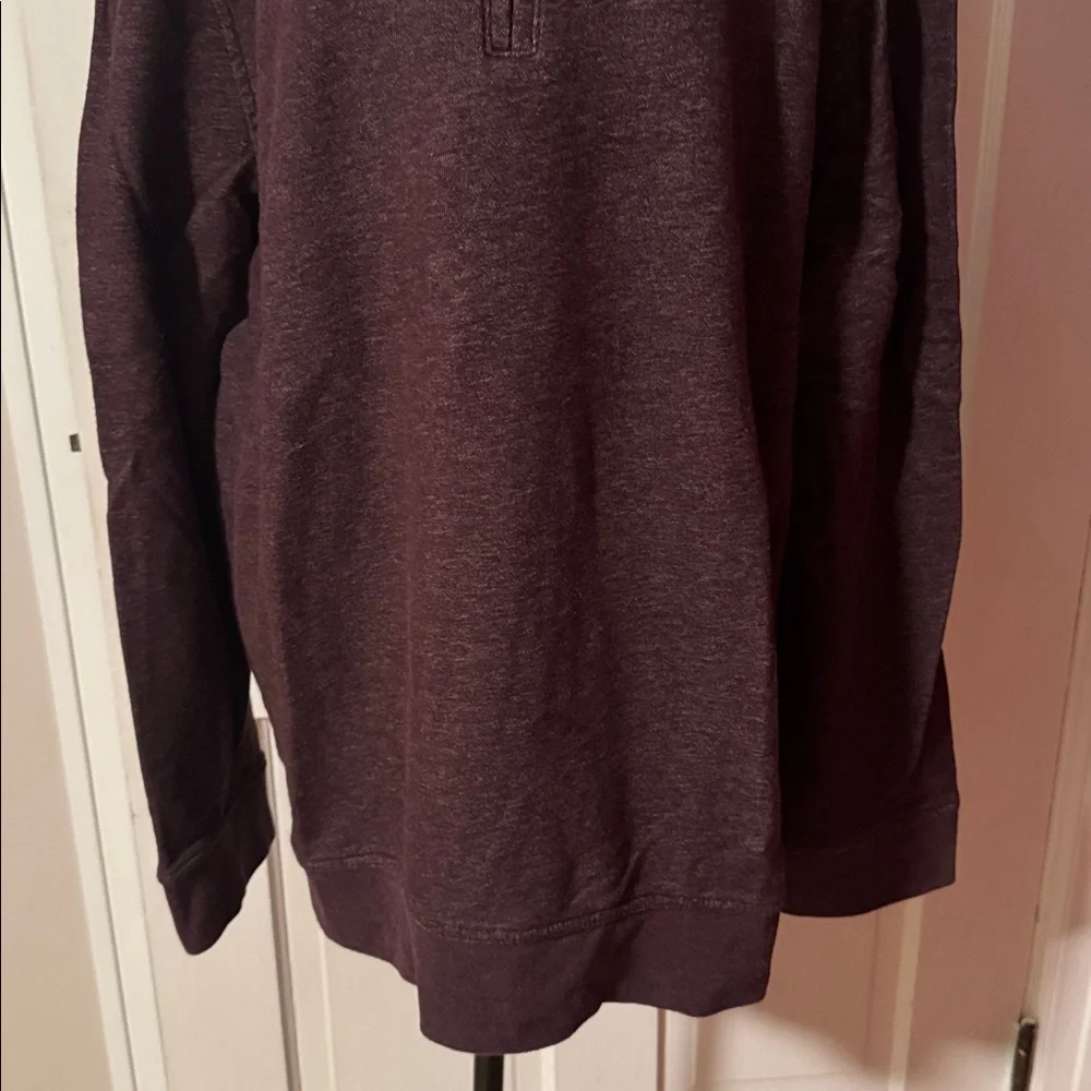 Banana Republic Men's XXL 1/4 zip Maroon Sweater